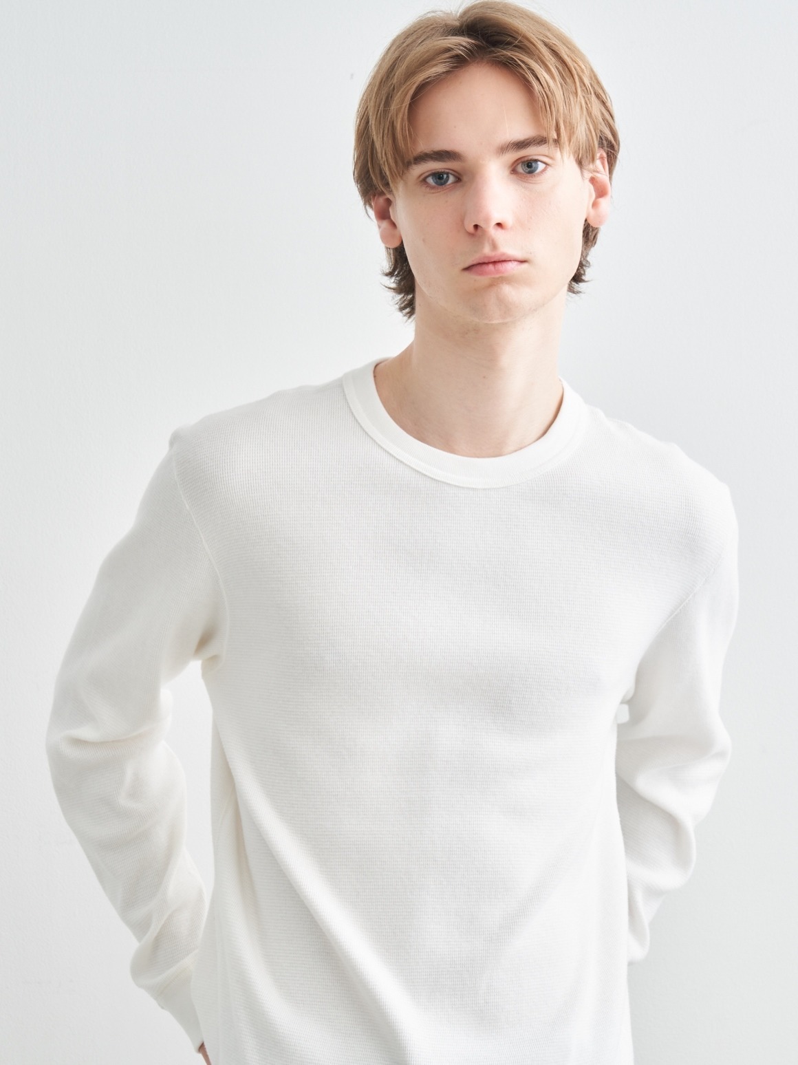 Men's supima bare waffle sweat｜スリードッツ オフィシャル