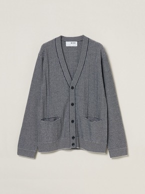 Men's crazy border vneckcardigan 詳細画像