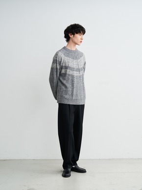 Men's centripetal knitting pullover 詳細画像