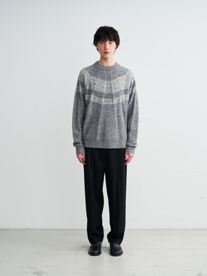 Men's centripetal knitting pullover 詳細画像