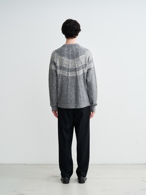 Men's centripetal knitting pullover 詳細画像