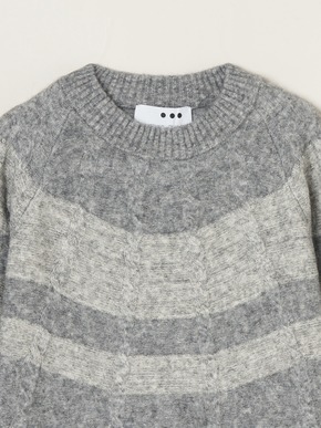 Men's centripetal knitting pullover 詳細画像