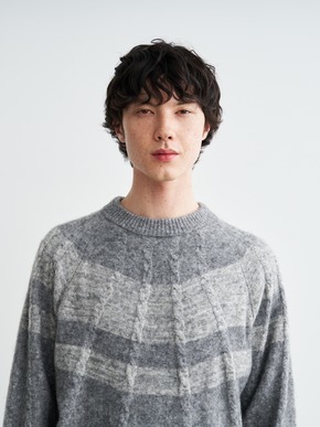 Men's centripetal knitting pullover 詳細画像