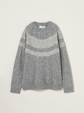 Men's centripetal knitting pullover 詳細画像