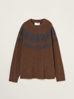 Men's centripetal knitting pullover 詳細画像