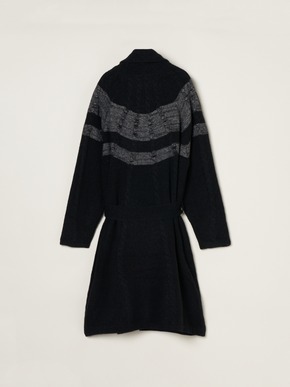 Men's centripetal knitting robe 詳細画像