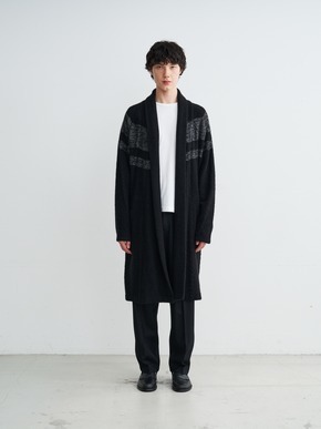 Men's centripetal knitting robe 詳細画像