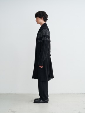 Men's centripetal knitting robe 詳細画像