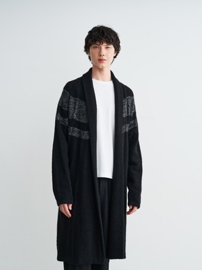 Men's centripetal knitting robe 詳細画像