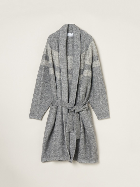 Men's centripetal knitting robe