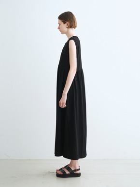 Long staple yarn gather dress 詳細画像