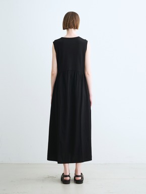 Long staple yarn gather dress 詳細画像