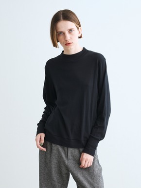 Smile stretch jersey mock neck T 詳細画像