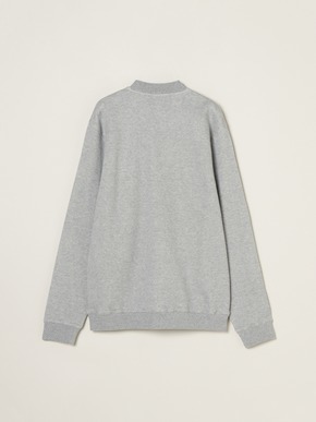 Men's doubleface long sleeve half zip pullover 詳細画像