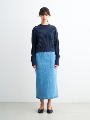 Denim streight skirt 詳細画像