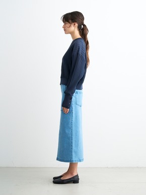 Denim streight skirt 詳細画像