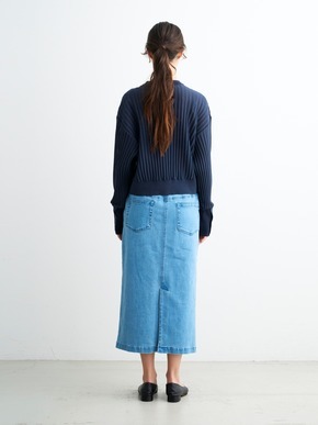 Denim streight skirt 詳細画像