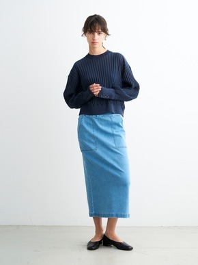 Denim streight skirt 詳細画像