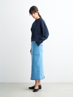 Denim streight skirt 詳細画像