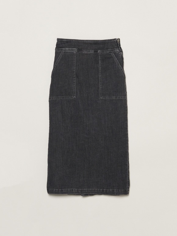 Denim streight skirt