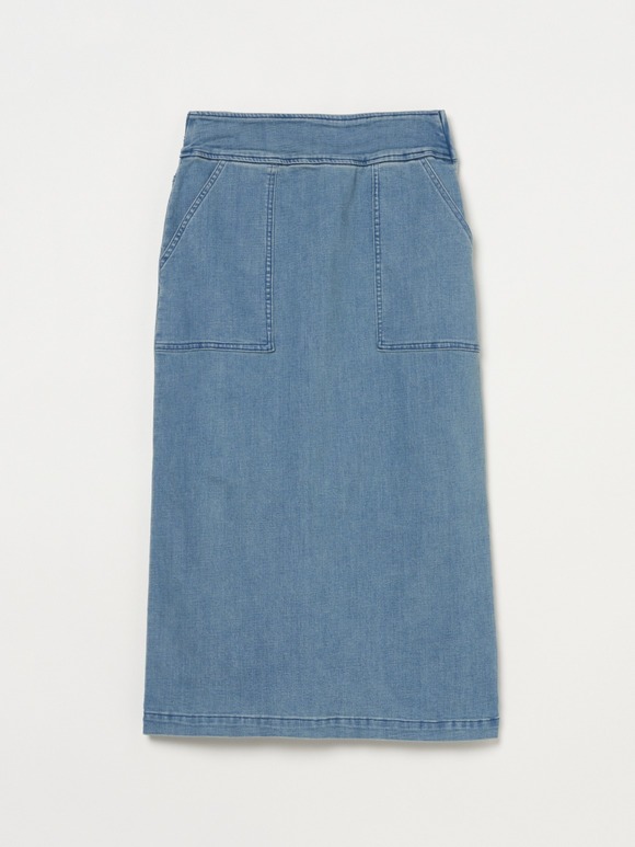 Denim streight skirt