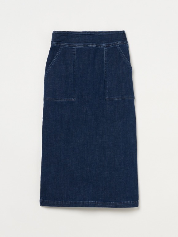 Denim streight skirt