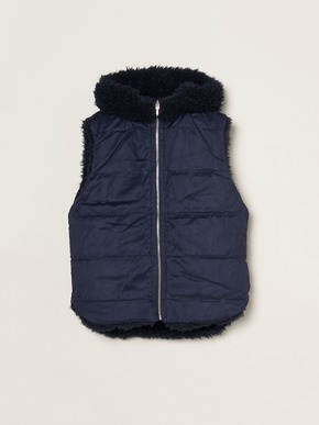 ecopel fur reversible vest 詳細画像