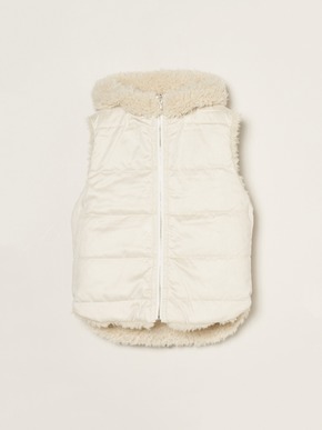 ecopel fur reversible vest 詳細画像