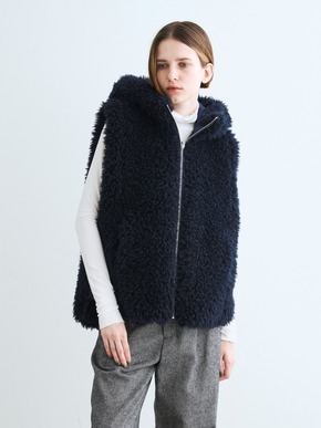 ecopel fur reversible vest 詳細画像