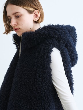 ecopel fur reversible vest 詳細画像