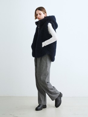 ecopel fur reversible vest 詳細画像