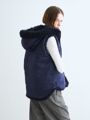 ecopel fur reversible vest 詳細画像