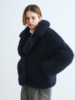 ecopel fur short coat 詳細画像