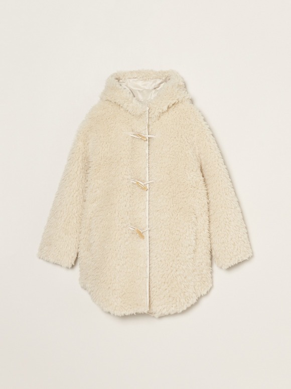 ecopel fur monster duffle coat