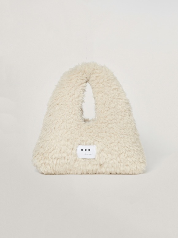 ecopel fur triangle bag