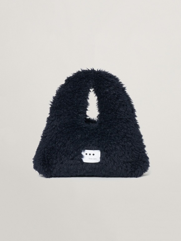 ecopel fur triangle bag