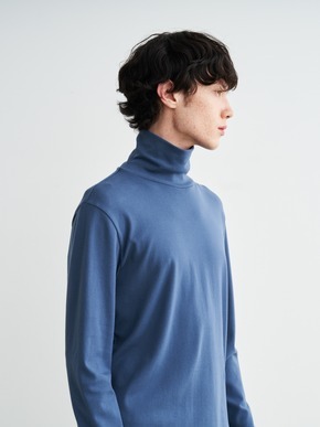 Men's brushed rib l/s turtle neck 詳細画像