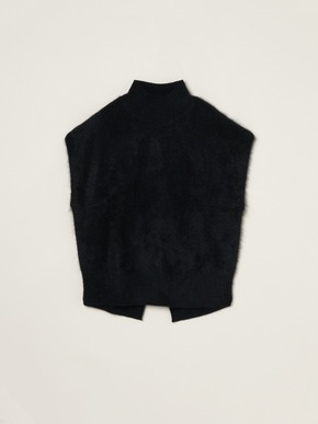 Fur cashmere vest 詳細画像