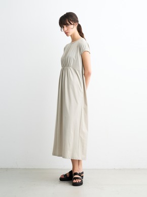 Stretch nylon gather dress 詳細画像