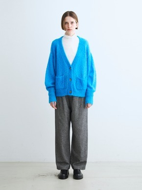 Color shaggy pocket cardigan 詳細画像