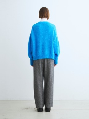 Color shaggy pocket cardigan 詳細画像