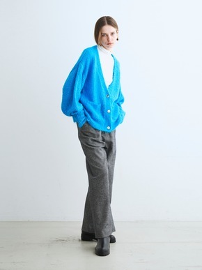 Color shaggy pocket cardigan 詳細画像