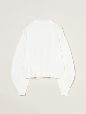 Silky cotton knit curved sleeveT 詳細画像