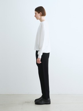 Silky cotton knit curved sleeveT 詳細画像