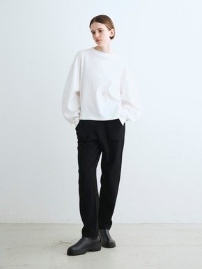 Silky cotton knit curved sleeveT 詳細画像