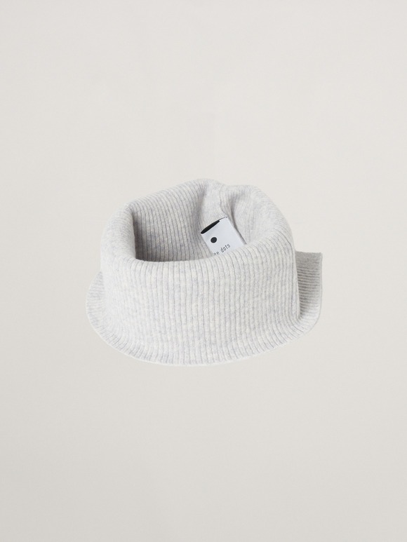 Holiday cashmere collar snood