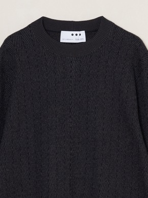 Men's boiled herringbone l/s crew 詳細画像