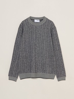 Men's boiled herringbone l/s crew 詳細画像