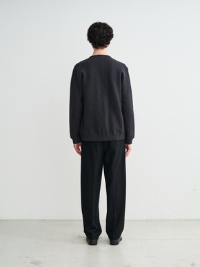 Men'sboiled herringbone v neck cardigan 詳細画像