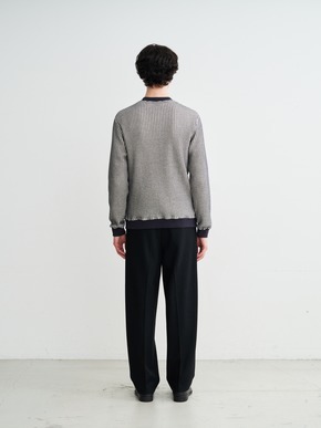 Men's cotton waffle l/s t-shirt 詳細画像